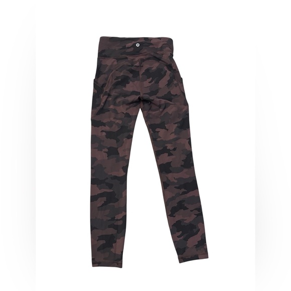Lululemon Invigorate High-Rise Tight Leggings Heritage Camo Brown Women’s 4 25” - Picture 9 of 11